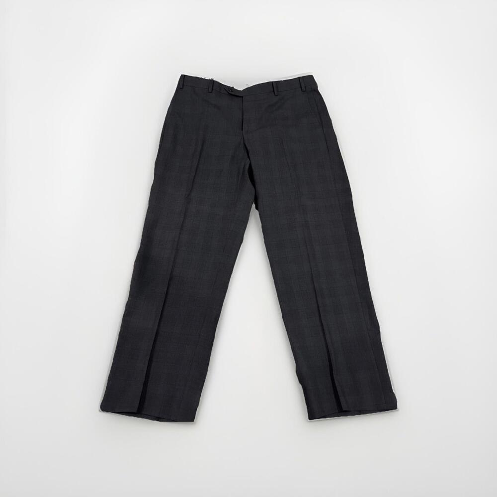 ZANELLA DEVON MENS BLUE PATTERN DRESS PANTS 34x28 MADE ITALY RP $300-$400 *READ*